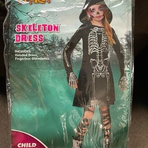 Halloween Costume Skeleton Dress